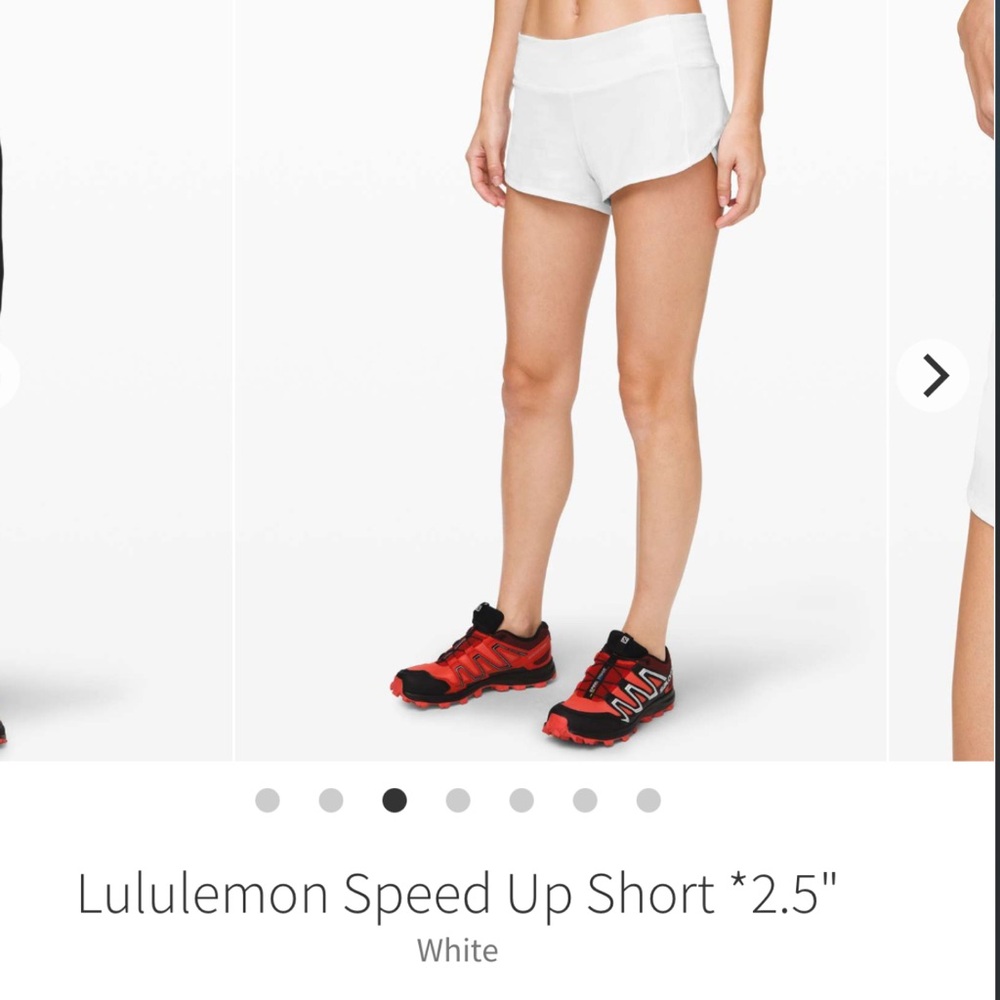 Lululemon Speed Up Short *2.5"
White